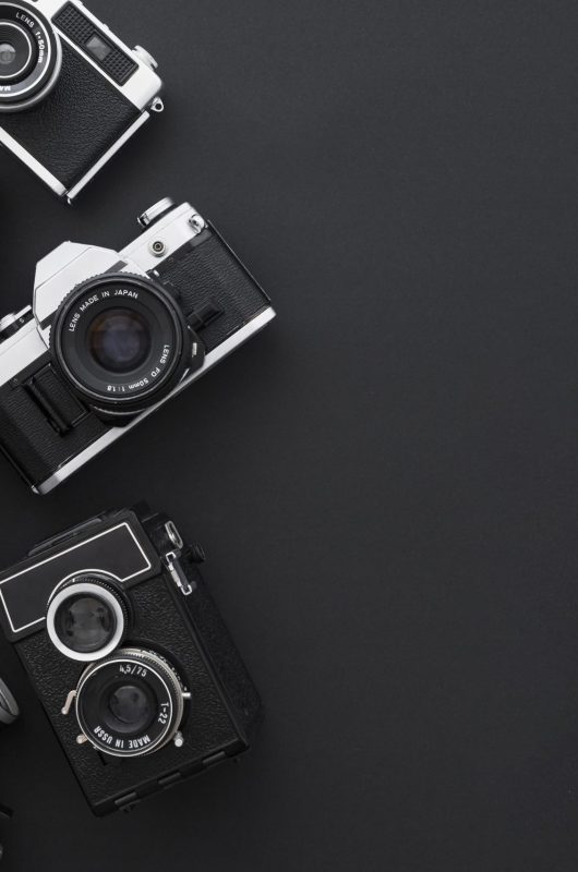 cameras-black-background